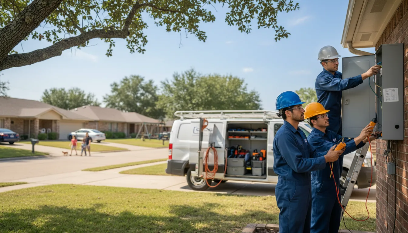 Certified electrician providing emergency electrical services in Stockton, IA